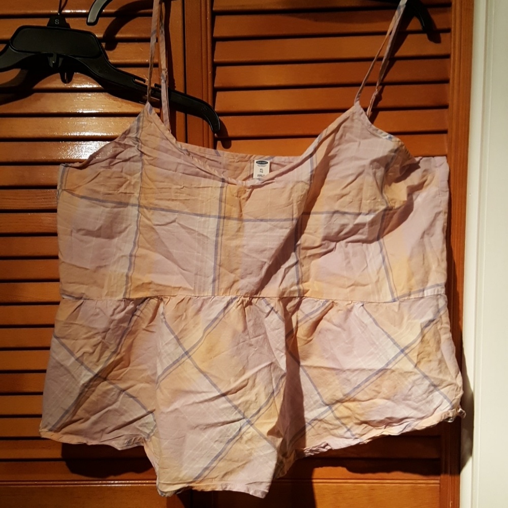 Oversized peplum tank